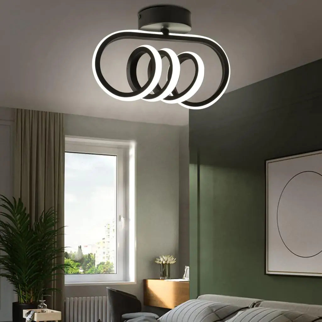 plafonnier led moderne monté en surface pour allée nordic - vue 3 sur 7