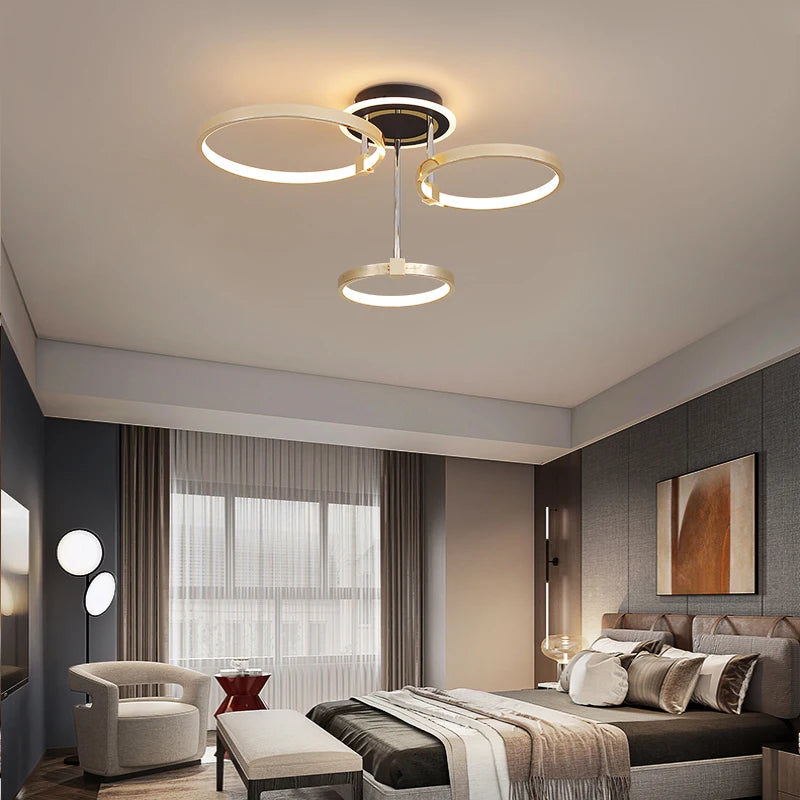 plafonnier led moderne design élégant pour intérieur lumineux - vue 5 sur 10