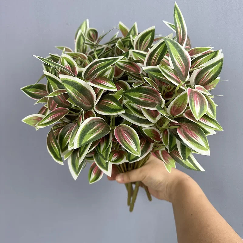 feuilles artificielles en plastique pour décoration florale intérieure - vue 6 sur 15