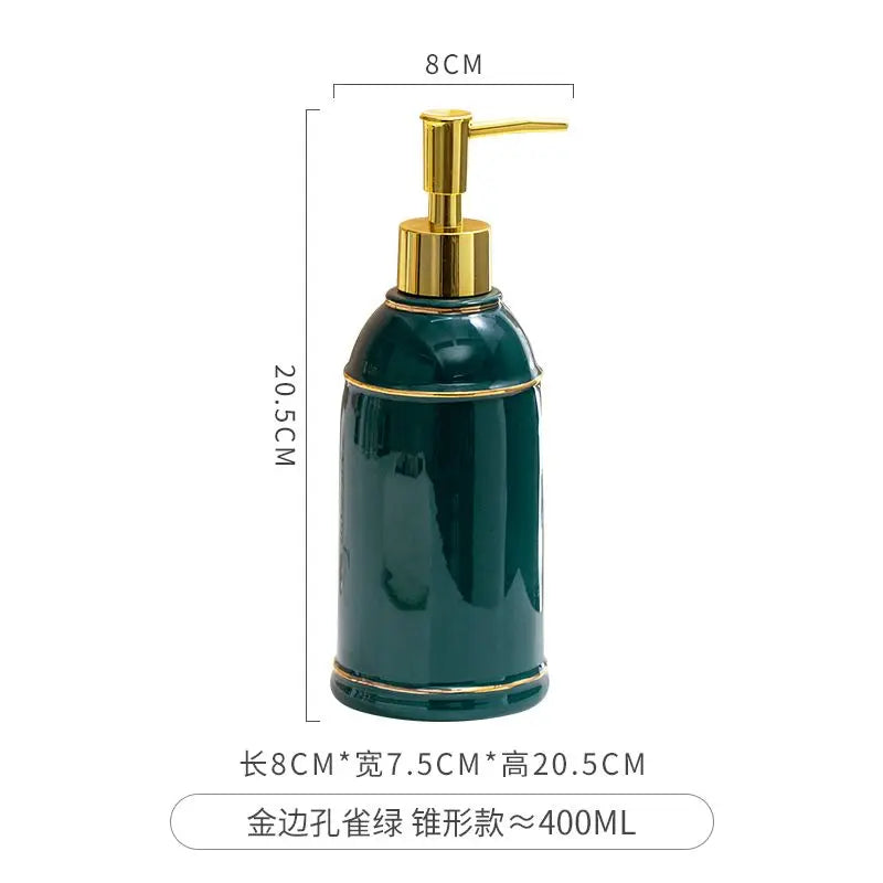 distributeur de savon céramique pour gel douche et désinfectant - vue 18 sur 30
