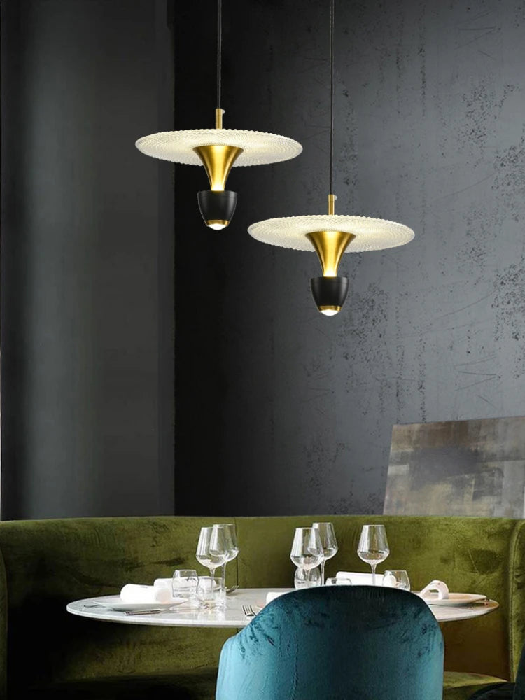 suspension en acrylique moderne pour décoration créative intérieur
