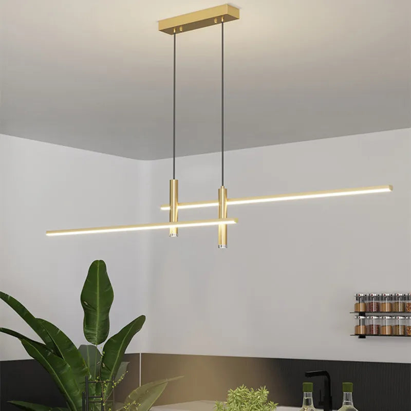 lustre led moderne pour île de cuisine et salon