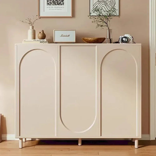 étagère à chaussures réglable moderne en bois pour rangement - vue 4 sur 10