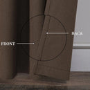 Rideau occultant imitation lin sur mesure chambre salon