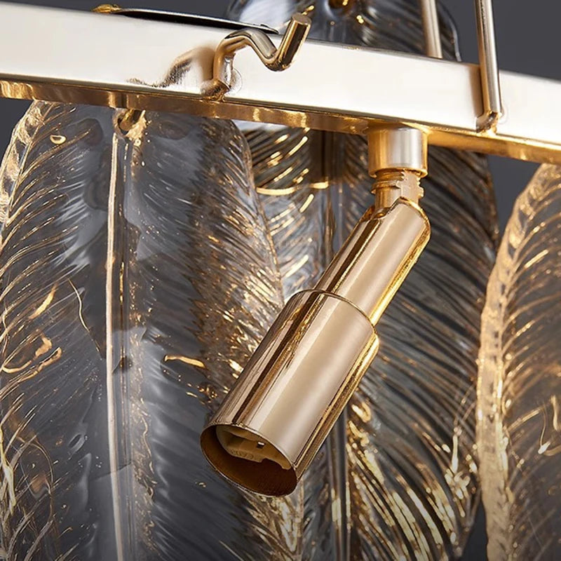 Lustre design arrondi à LED luxe - vue 7 sur 8