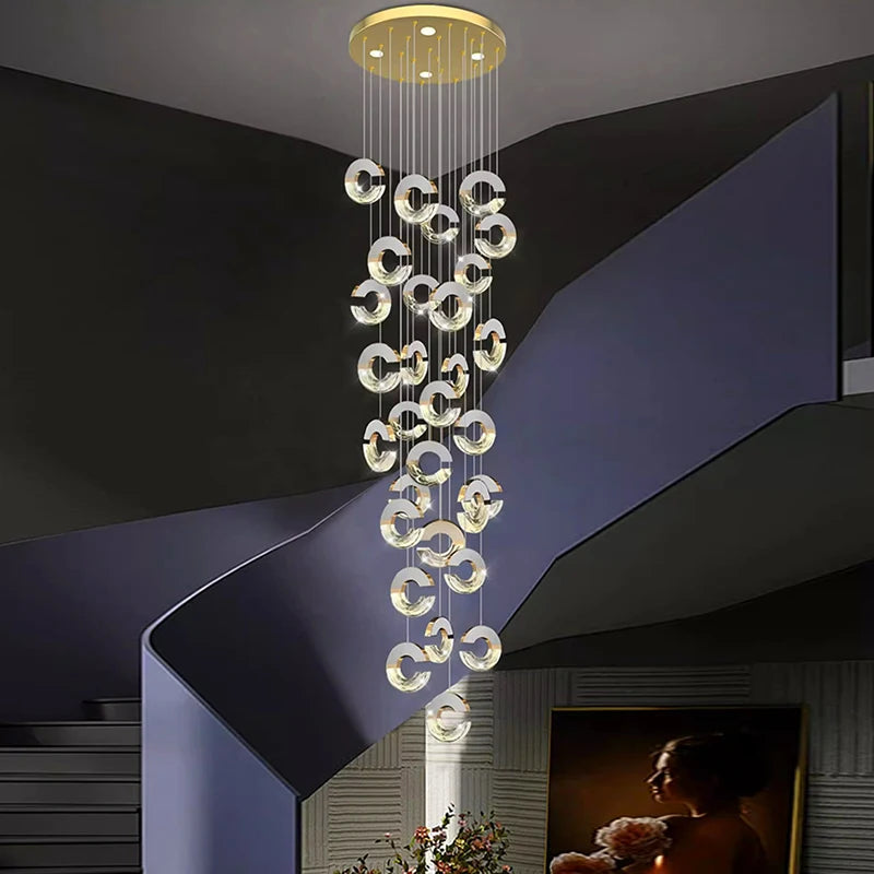 Lustre en cristal de décoration de maison moderne - vue 2 sur 12