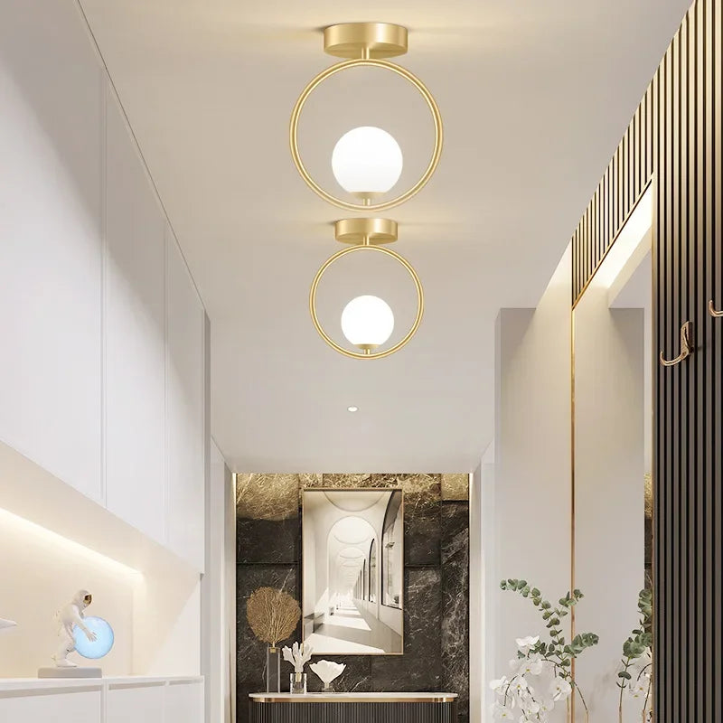 plafonnier led moderne en verre pour décoration intérieure et éclairage - vue 6 sur 10