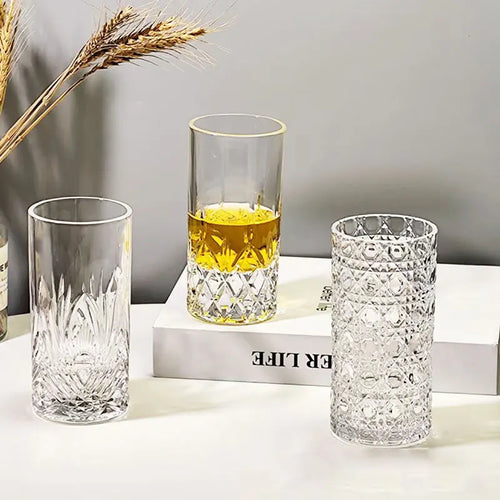 Verre cocktail hockey design original fond epais