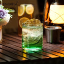 Verres allongés en verre transparent pour boissons lot