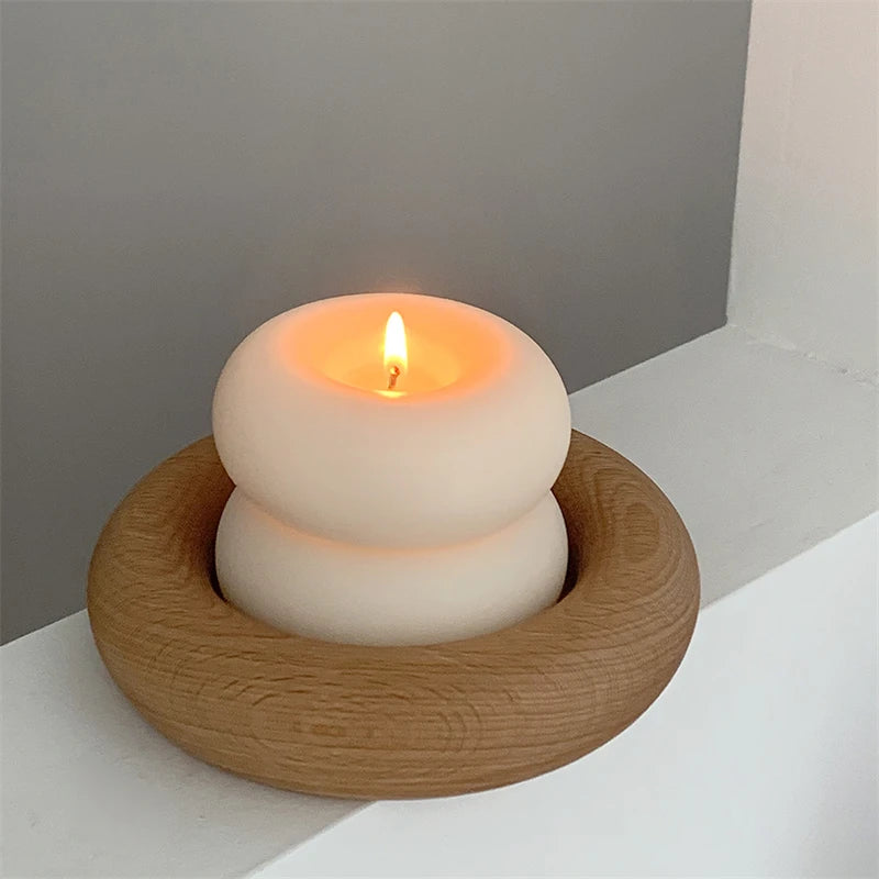 bougies d'aromathérapie créatives en forme de beignets décoratives - vue 5 sur 10