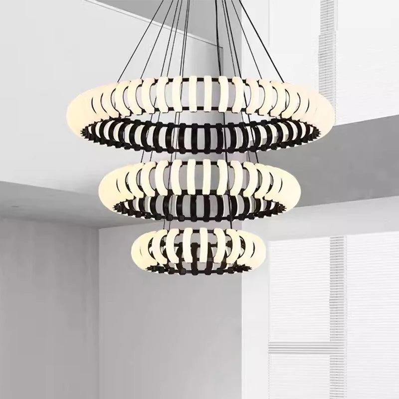 lampe pendante design moderne led ronde nordique pour décor atmosphérique