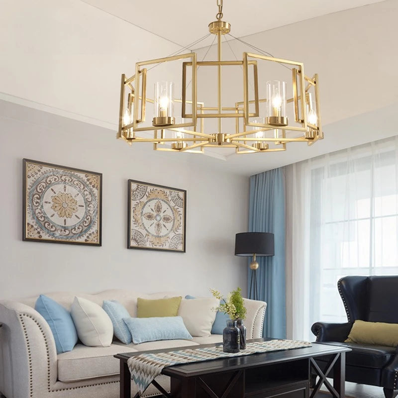 suspension en cuivre design créatif pour un éclairage élégant - vue 3 sur 9