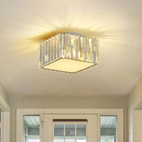 Moderne Simple Cristal Lampe Carrée Plafond Lustre De Luxe Plafonniers Salon Chambre Décorative Led Éclairage Intérieur