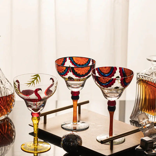 Verre cocktail fait main design artistique 330 ml