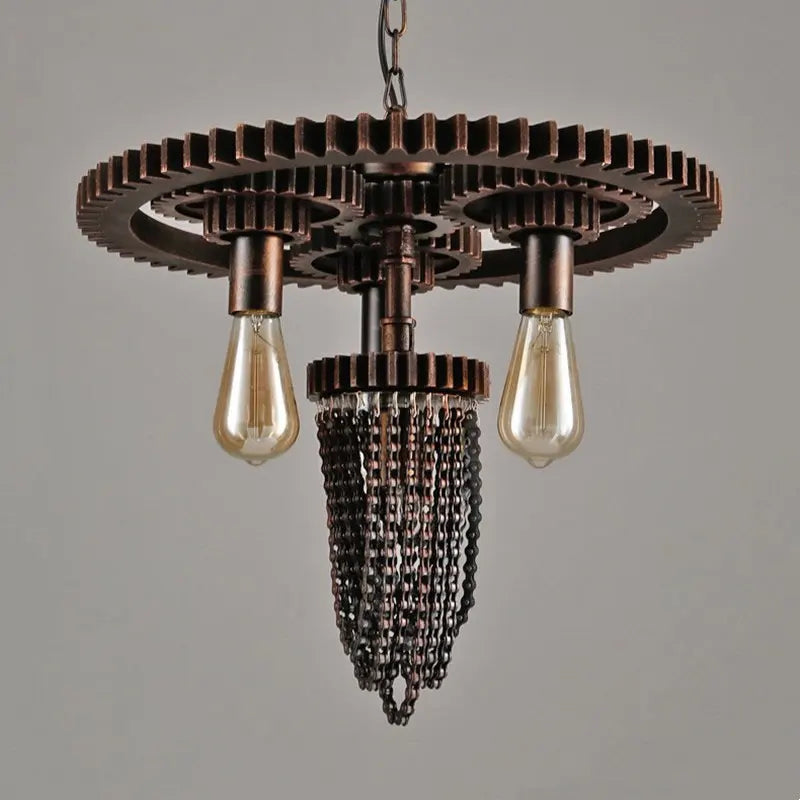 Vintage Style industriel fer Art plomberie suspension lampe Restaurant café Bar Table équipement créatif suspension lumières soutien-gorge - vue 6 sur 7
