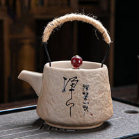 Service à thé japonais rétro kungfu céramique texturé