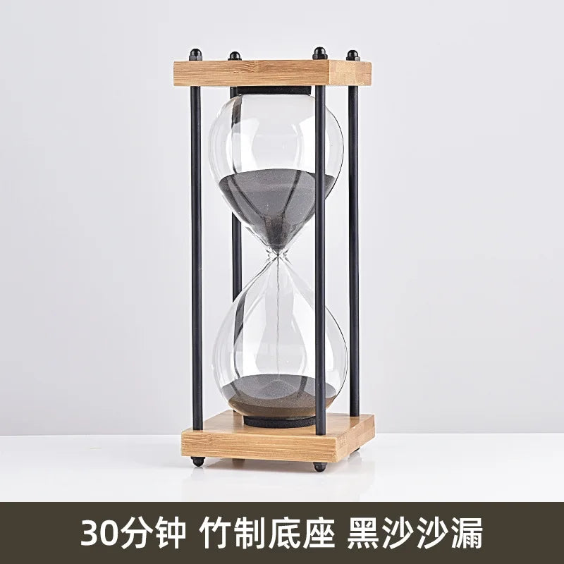sablier en verre antichute pour enfants 30 minutes style rétro - vue 9 sur 17