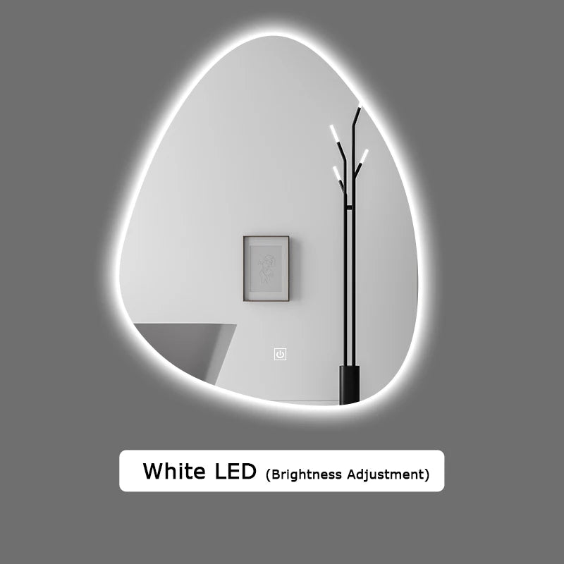 miroir intelligent multifonction avec haut-parleur bluetooth et éclairage réglable - vue 12 sur 13