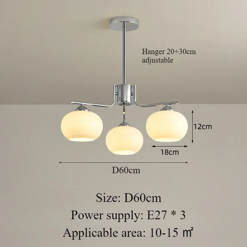 suspension nordique simple style moderne éclairage décoration intérieure - vue 10 sur 19