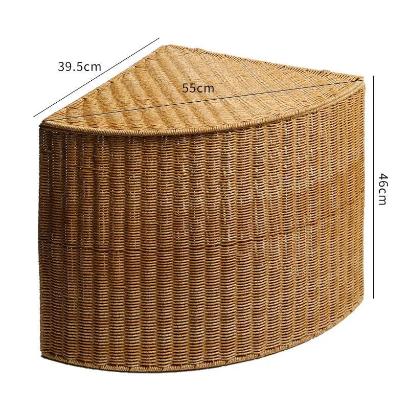 panier dangle tissé pour linge et rangement maison - vue 15 sur 14
