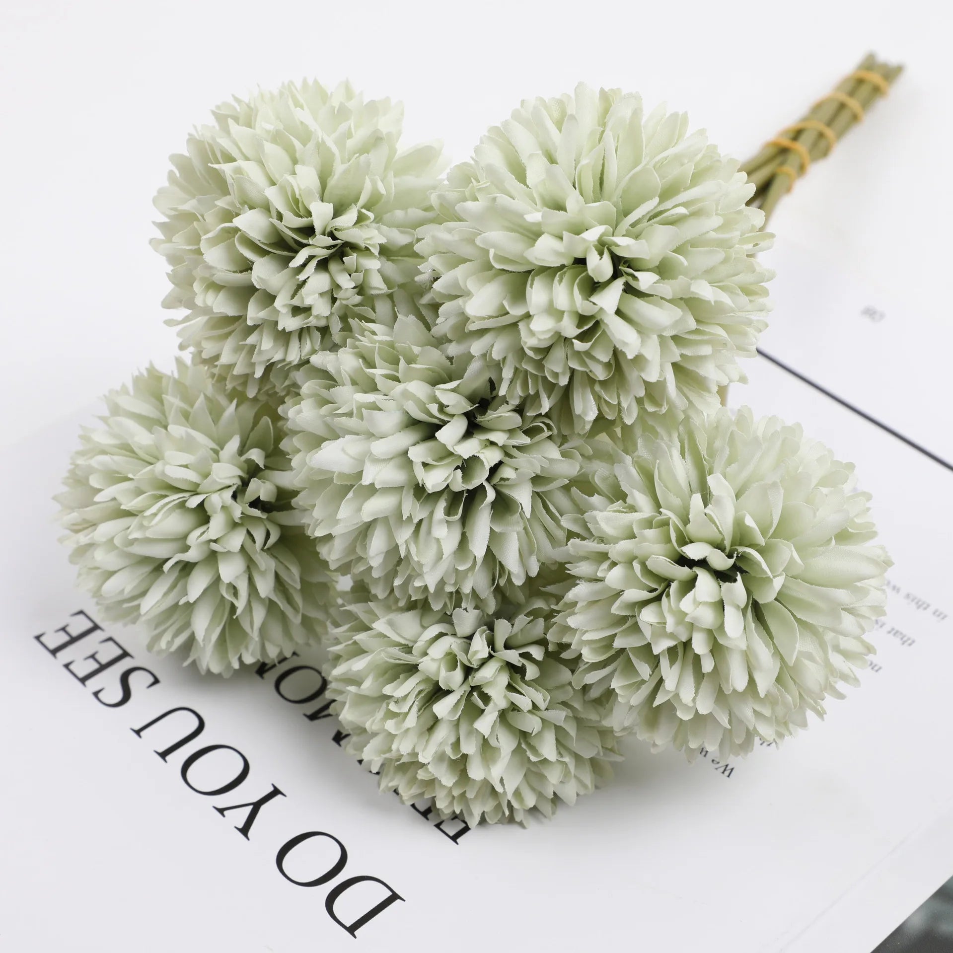 boule de chrysanthème artificielle pour décoration de mariage et fête - vue 9 sur 12