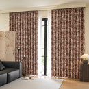 Rideau jacquard style rétro occultant pour chambre salon
