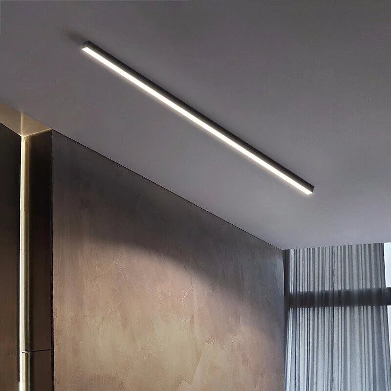 plafonnier linéaire à led moderne style simple pour intérieur - vue 6 sur 8