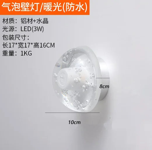 applique murale led extérieure lumineuse décorative pour espace extérieur - vue 7 sur 7