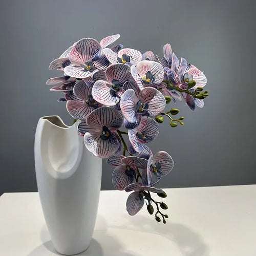 fleurs artificielles orchidée papillon en coton et silicone décoratives