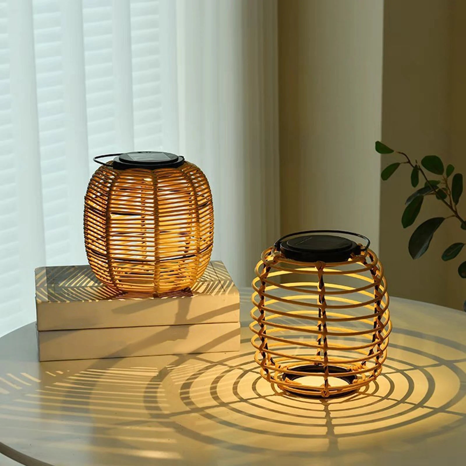lanternes solaires pour éclairage extérieur et décoration - vue 3 sur 6