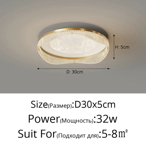 plafonnier moderne en laiton design créatif minimaliste pour intérieur - vue 26 sur 26