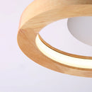 lustres modernes en bois avec lampes led nordiques