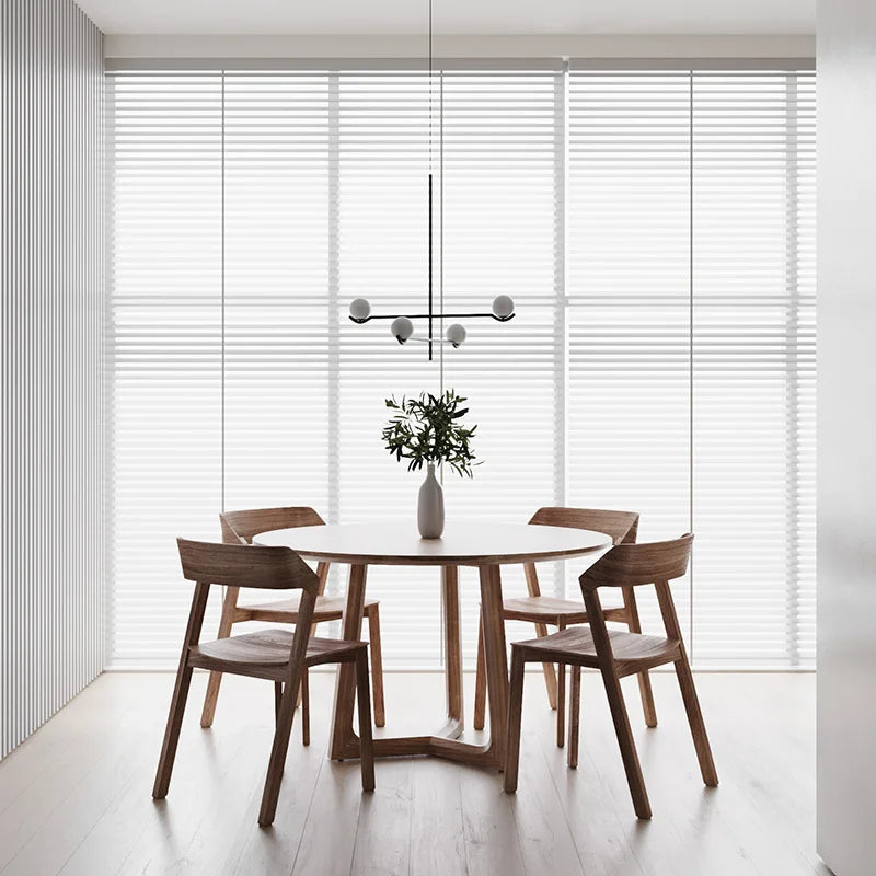 Lustre design plafond led or noir - vue 5 sur 14