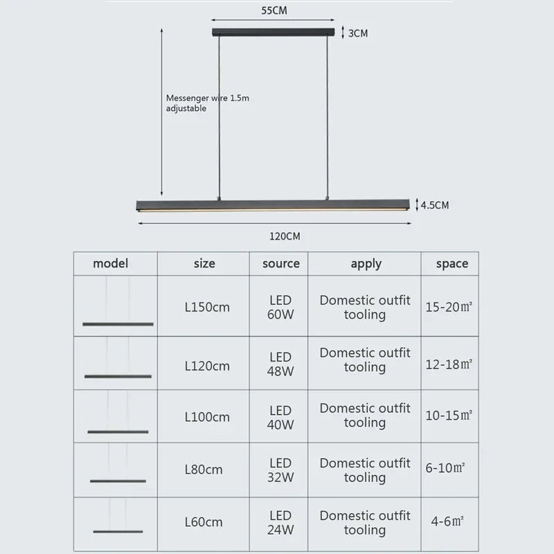 suspension moderne à LED pour un intérieur élégant et décoratif - vue 4 sur 14