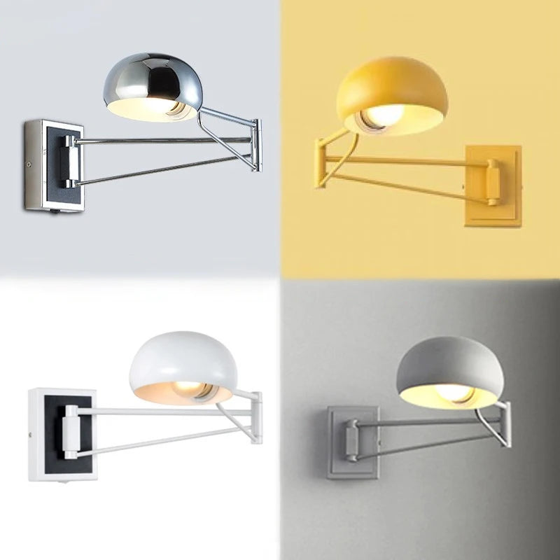 applique murale led moderne pliable rétractable avec interrupteur