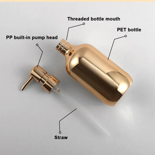 bouteille rechargeable en plastique pour shampoing et gel douche - vue 4 sur 18