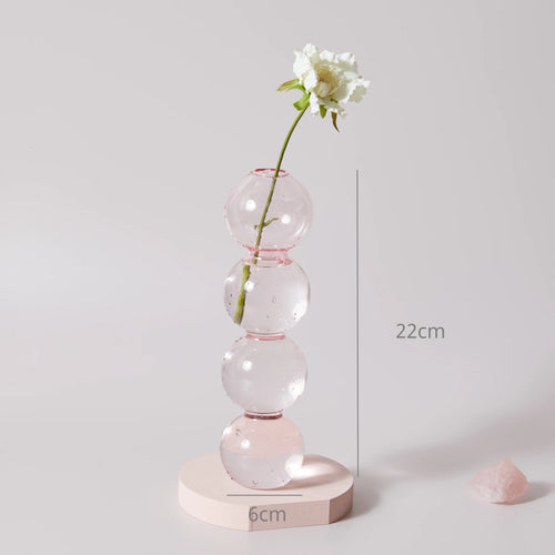 bougeoir en verre conique pour table de mariage et décoration nordique - vue 16 sur 28