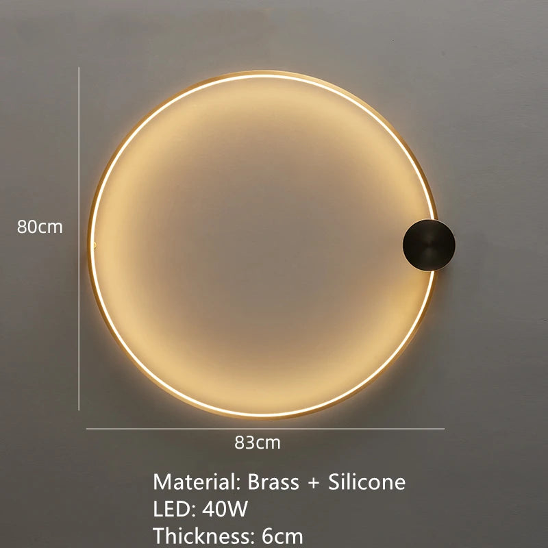 applique murale led en laiton style art déco pour intérieur moderne - vue 9 sur 23