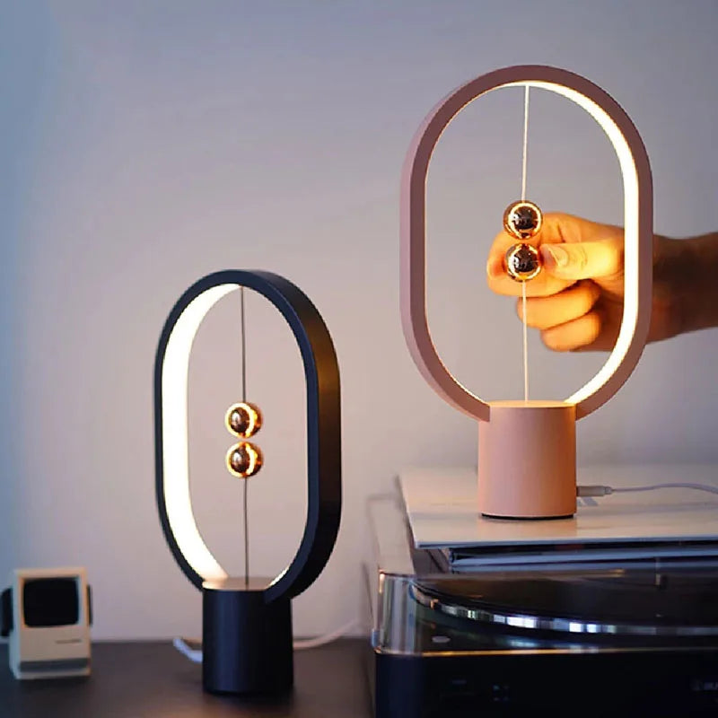Table Led Mini Balance lumière veilleuse Balance lampe Usb chevet lampe de nuit décorative pour chambre - vue 3 sur 8
