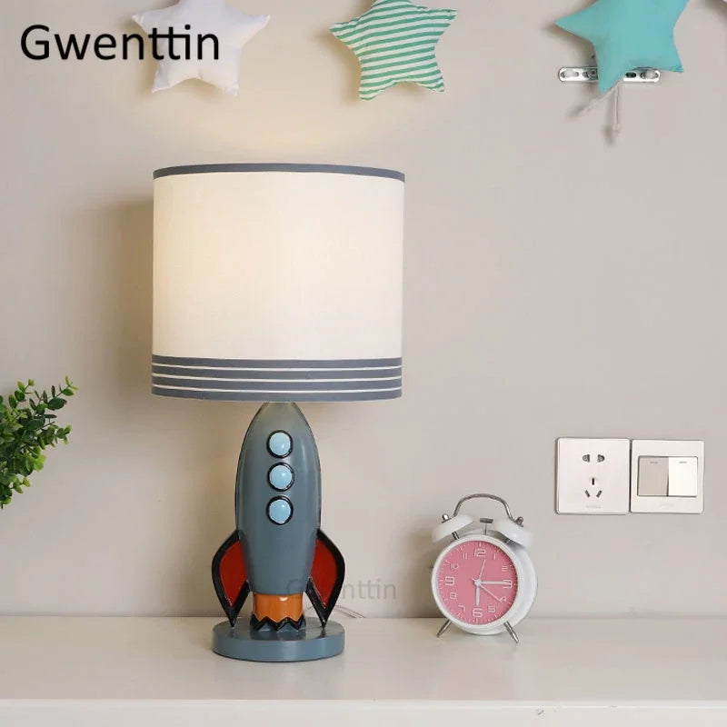 lampe de bureau fusée méditerranéenne décoration artistique nordique - vue 4 sur 7