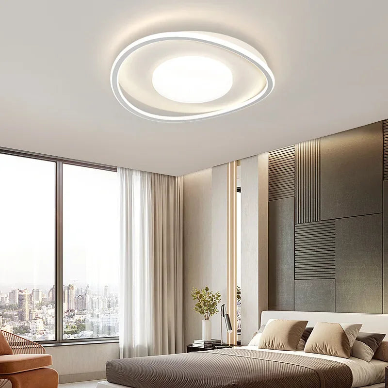 110V220V spectre complet crème vent Protection des yeux atmosphérique salon chambre principale Led plafonnier Packa - vue 3 sur 10