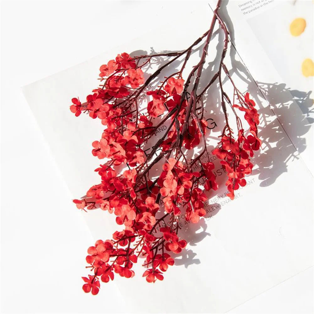 fleurs artificielles cerisier gypsophile décoration mariage vase DIY - vue 11 sur 14