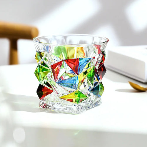 Verres cristal relief style vintage europeen 300 ml