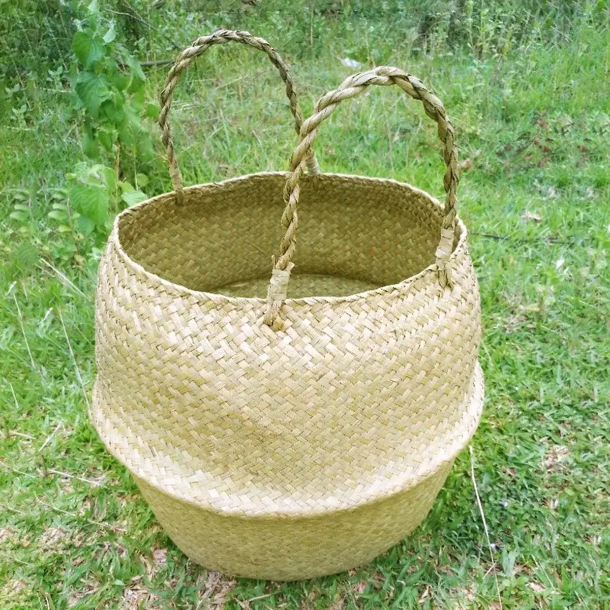 panier en osier suspendu pour fleurs ou rangement - vue 4 sur 16