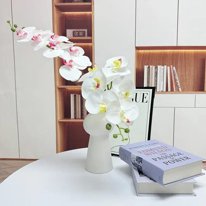 orchidée papillon artificielle 7 têtes décoration florale élégante - vue 5 sur 40