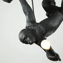 SANDYHA Art nordique singe lustres noir blanc Animal Design lampe à LED pour salon salle à manger centre commercial éclairage suspendu