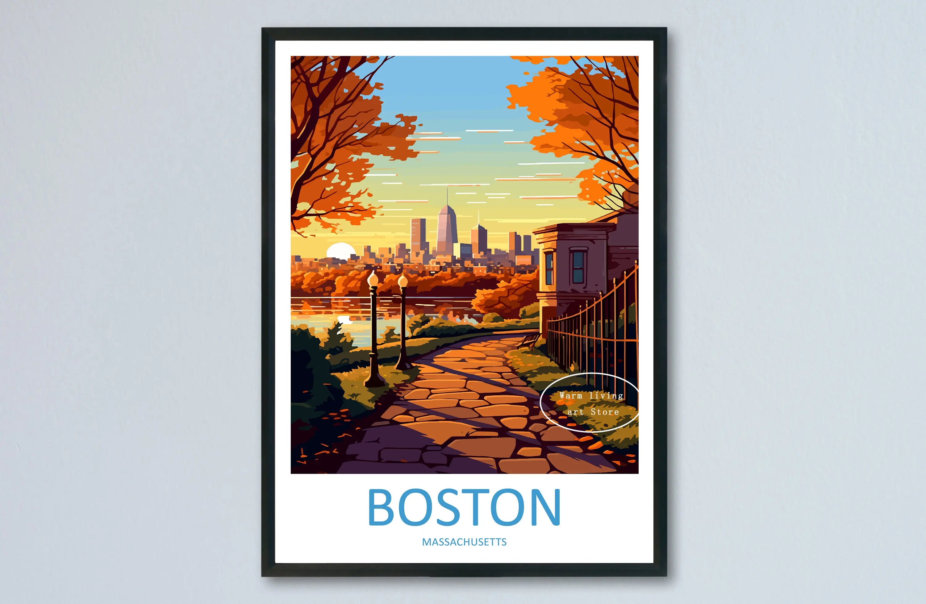 affiche de voyage en toile paysages urbains célèbres