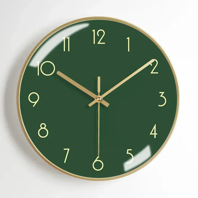 horloge murale moderne en métal esthétique et silencieuse - vue 16 sur 17