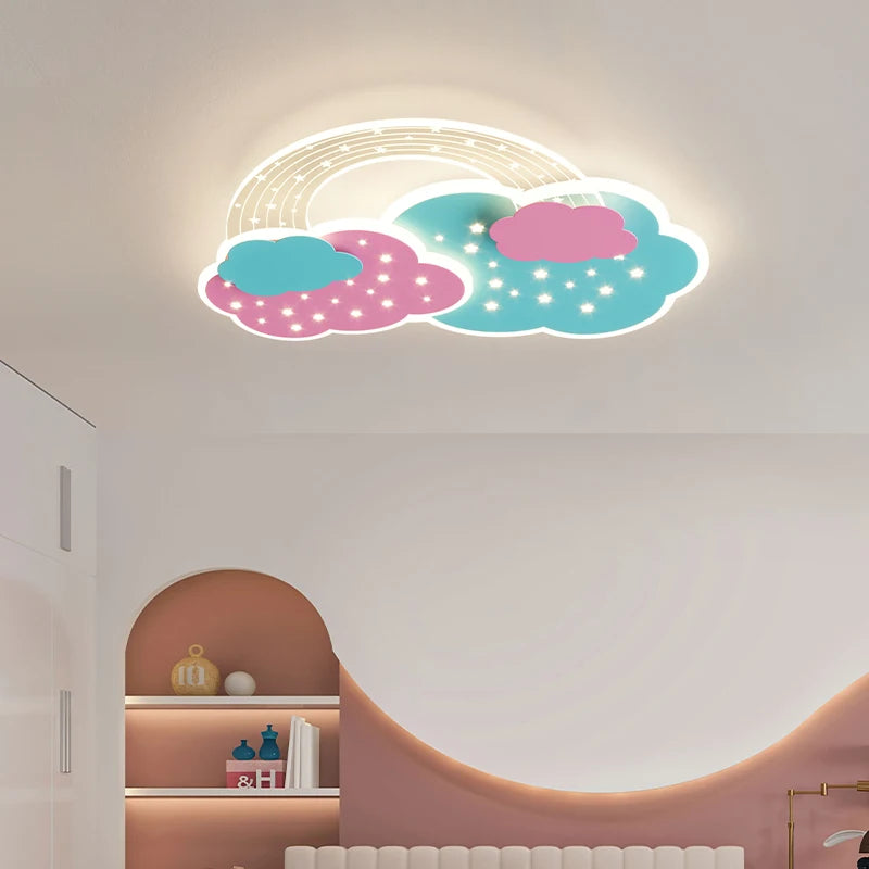 Plafonnier LED en forme de nuage - vue 5 sur 9