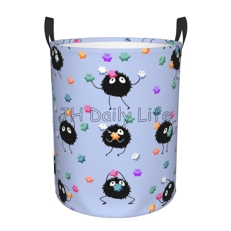 panier à linge pliable en tissu imperméable motif mignon pour vêtements et jouets - vue 13 sur 12